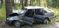 Водитель ВАЗа врезался в дерево в Дзержинске
