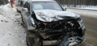 Легковушка улетела в кювет после аварии в Нижегородской области